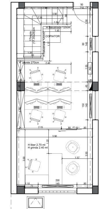 Duplex 3 camere amenajat birou/showroom, cu parcare inclusa - Poză 13