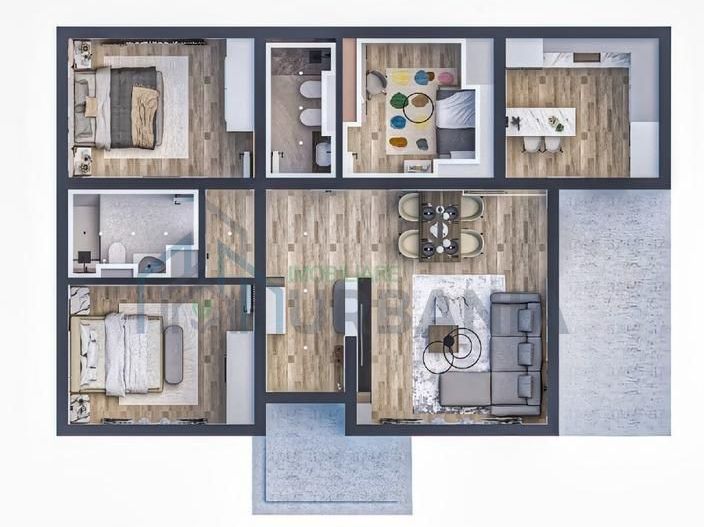 Casă în Complexul ENKA Mediteraneene, Miroslava - 4 camere, 85 MP - Poză 4