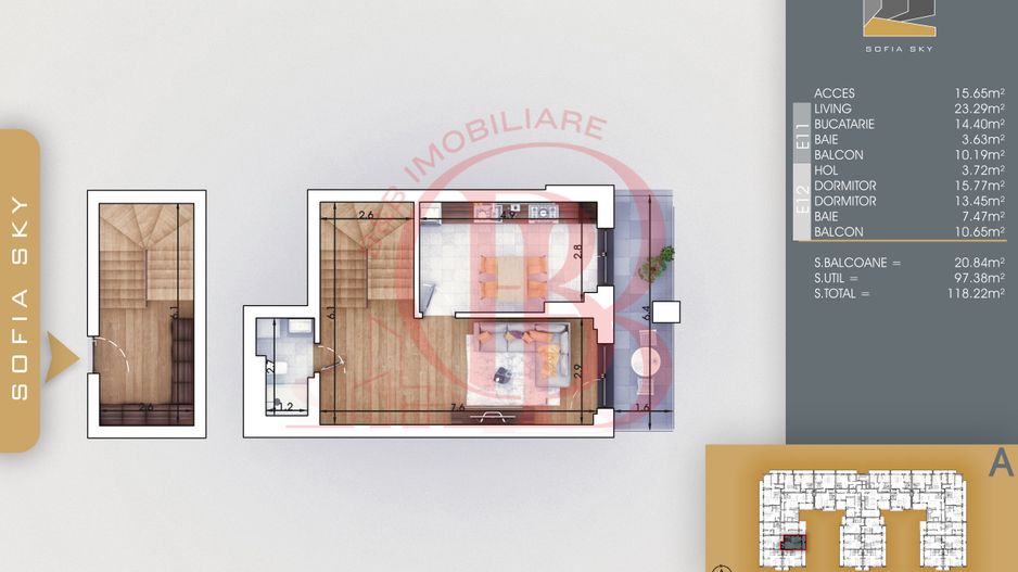 Duplex 3 camere Mutare Rapida Theodor Pallady 7 min Metrou - Schiță 4