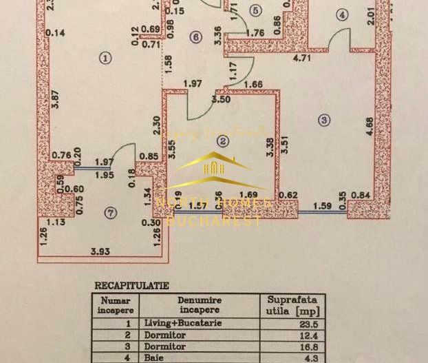Apartament de vanzare -3 camere -NOU -241.000 € -Cortina North -PIPERA - Poză 12