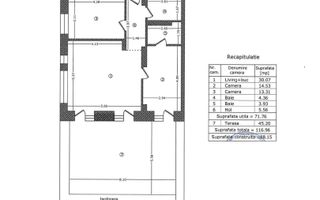 Vanzare - apartament 3 camere-mobilat+utilat - Bucurestii Noi-Marmura Residence - Schiță 18