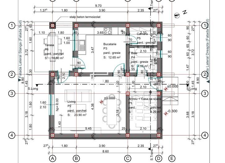 Casă individuală 115mpu,  teren 571 mp , Cristian - Schiță 5