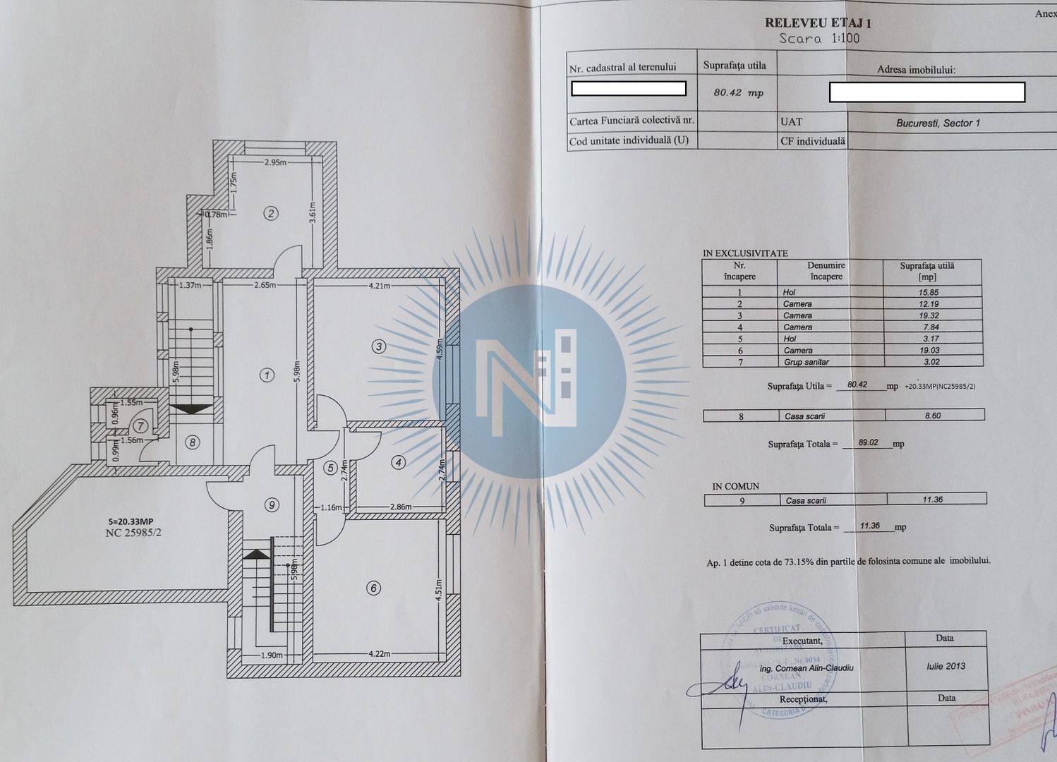 Etaj 1 plus mansarda in vila - Poză 9