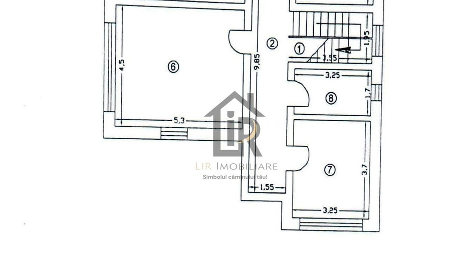 Vilă 5 camere 240 mp, mobilata,teren 806 mp – Platou Galata, Iași - Schiță 19