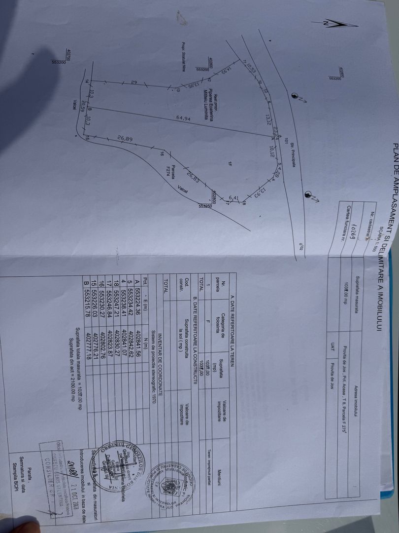 Teren intravilan la asfalt 2100 mp deschidere 21 mp la asfalt! - Poză 7