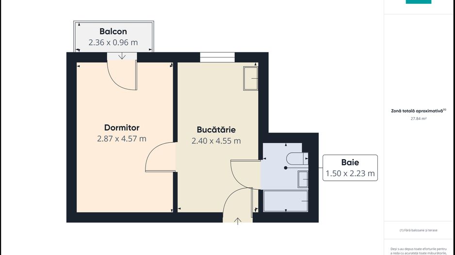 Apartament cu o cameră, cartier Alfa - Poză 6