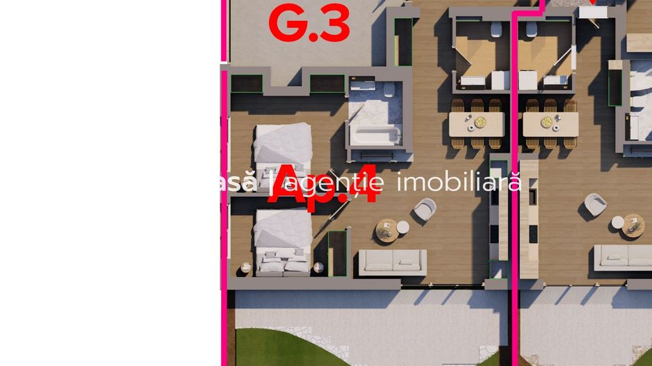 Direct de la DEZVOLTATOR. Apartament cu grădina și garaj - Poză 6