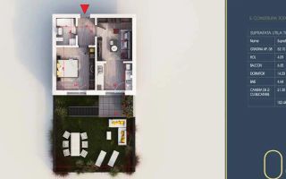 2 camere Gradina 52 mp, Finalizat,Incalz.Pardoseala,Pallady - Poză 3