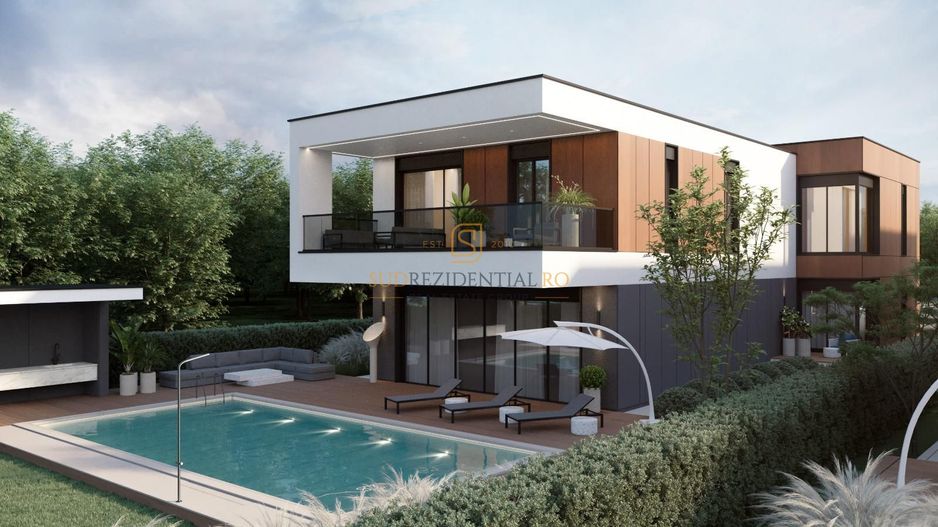 Vila exclusivista cu piscina si ponton pe malul Lacului Snagov - Poză 1