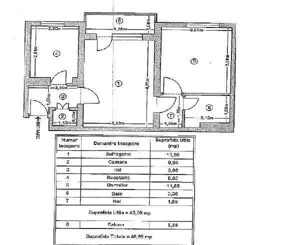 Apartament 2 camere Brasov Astra Saturn - Poză 2