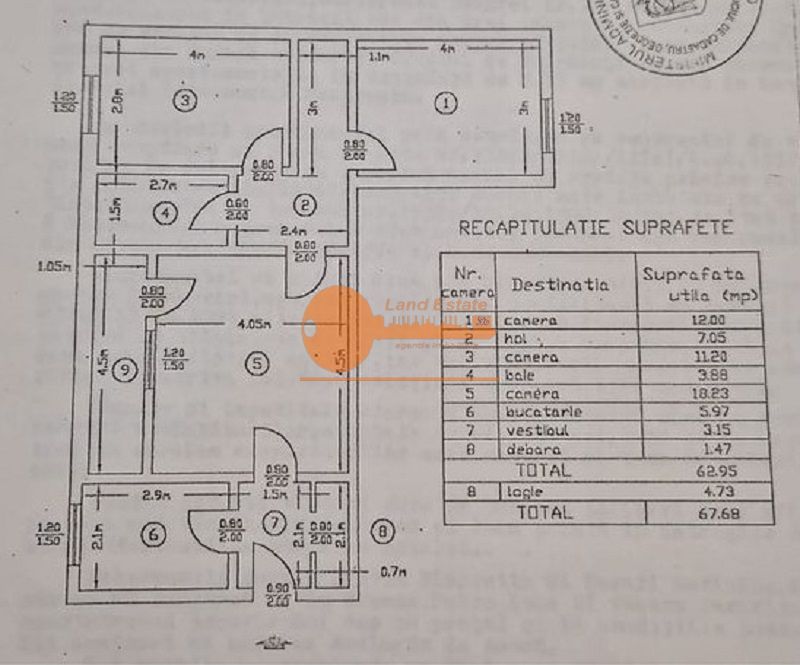 3 camere complet renovat – Drumul Taberei / Râul Doamnei - Schiță 7