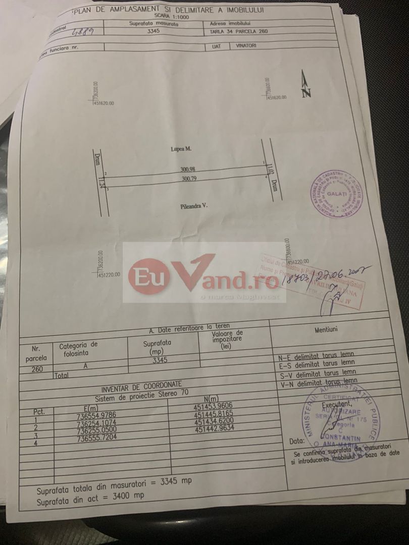 De vanzare teren intravilan cartier Maloo, Vanatori, 25E/mp - Poză 3