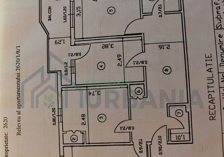 Apartament 3 camere decomandat, 82 mp, Păcurari, zona Lukoil, Iași - Poză 8