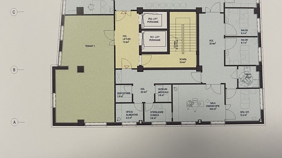 Central | Spații medicale | Lift targă | Acces persoane cu dizabilități | nZEB - Poză 3
