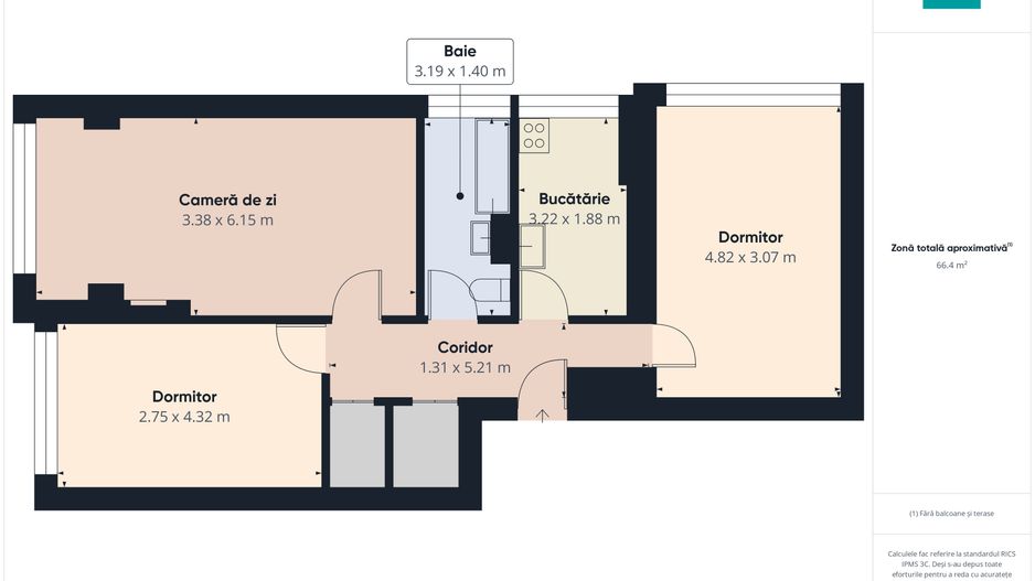 Apartament 3 camere,  Cantemir - Poză 9