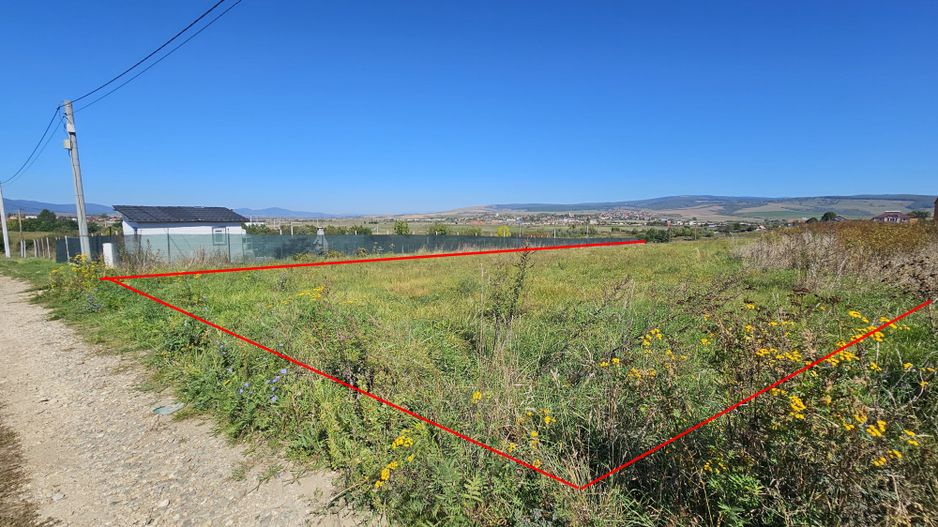 Feldioara,teren casa intravilan, utilitati in fata - Poză 4