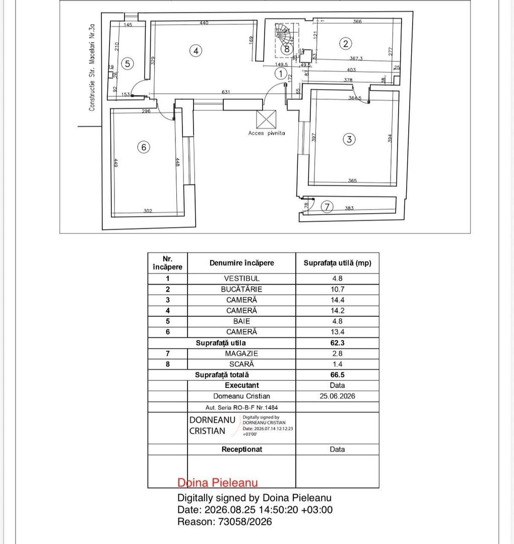 CASA INDIVIDUALA |  ZONA MOSILOR |  10 MIN METROU OBOR | - Schiță 14