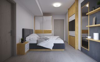 Apartament 3 camere de inchirat Rond OMV Pipera Curte proprie 45M - Poză 1