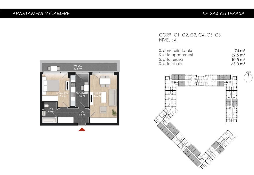 APARTAMENT 2 CAMERE | PROIECT NOU | PISCINA IN COMPLEX - Poză 19