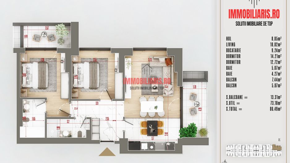 N. Teclu, Finisaje Premium, Centrala Termică, Fără Comision - Schiță 2