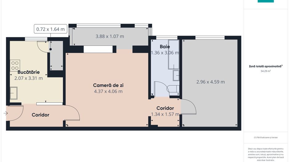 Apartament cu 2 camere în Vlaicu - Poză 10
