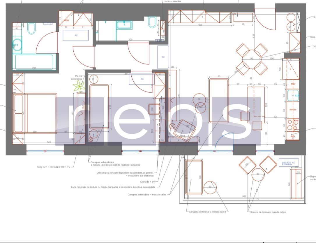 INCHIRIERE 3 CAMERE PREMIUM FLREASCA 105MP | FINISAT MODERN  | PARCARE - Poză 12
