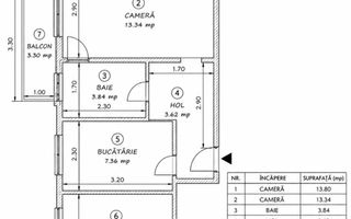 ALEXANDRU CEL BUN -  ETAJ 1 - APARTAMENT 3 CAMERE - BLOC 1975 - Poză 8