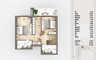 Duplex 4 camere cu Dressing Finisaje Premium Sector 3 - Poză 3