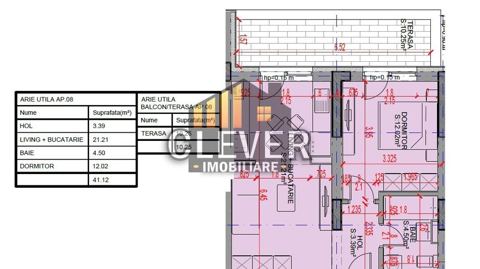 Studio 2 camere 51 mp -  Pallady, Oferta Parcare, Comision 0% - Schiță 3