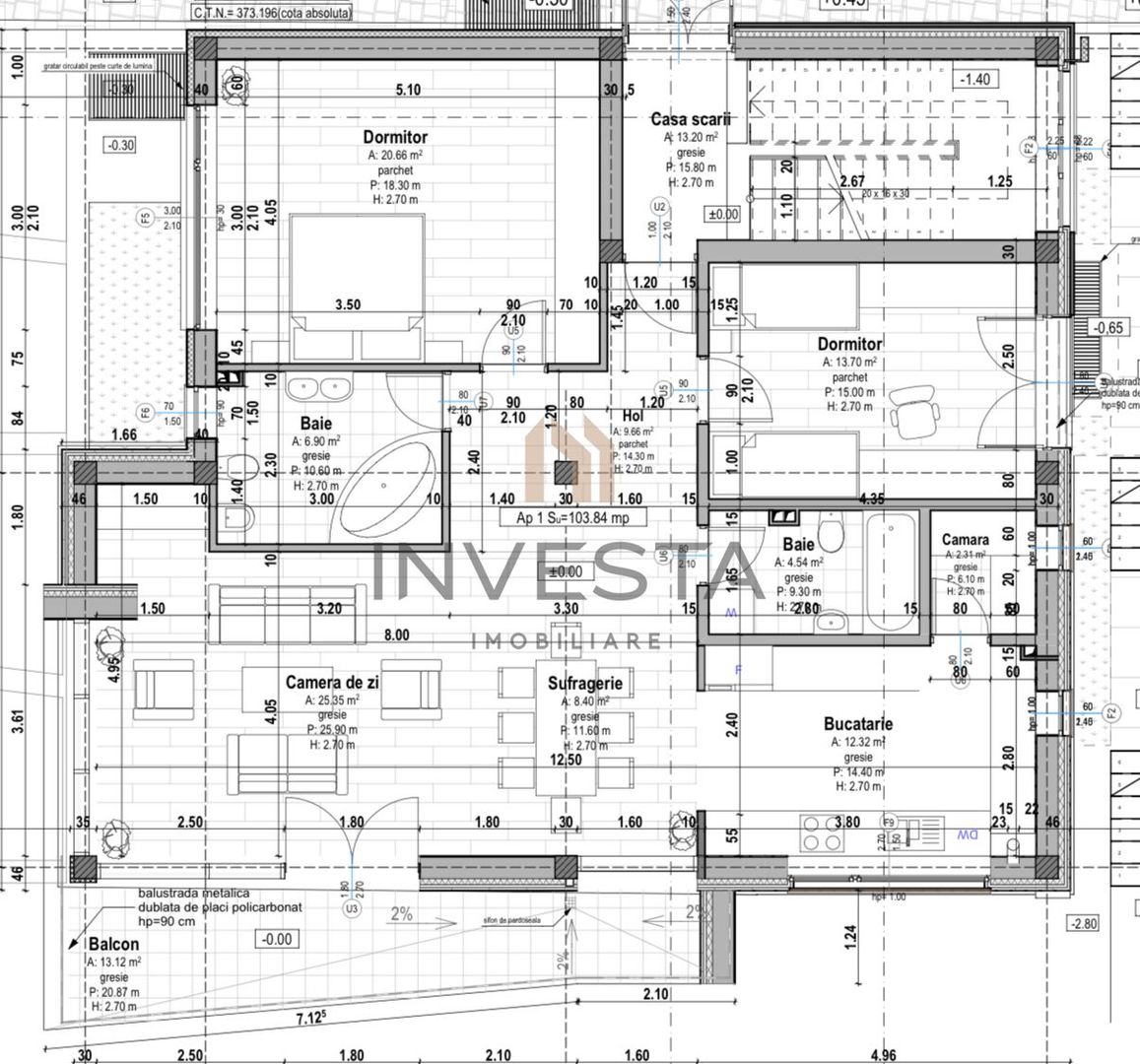 Apartament 3 camere, 103 mp in imobil tip vila ! - Poză 3