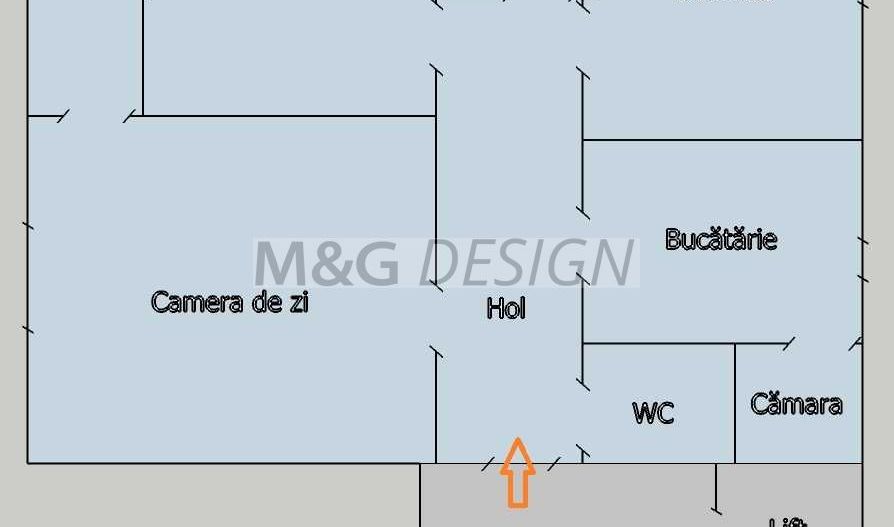 Apartament 3 camere Lipovei cu Garaj - Schiță 8
