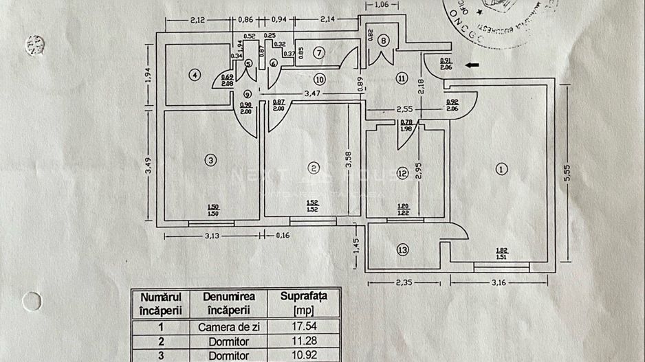 3 CAMERE ÎN RAHOVA | COMISION 0% | NEXT HOUSE - Schiță 16