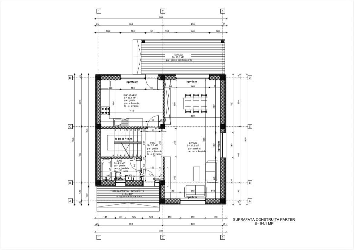 CASA INDIVIDUALA, INCALZIRE PARDOSEALA, TOATE UTILITATILE, COMIS 0% - Schiță 18
