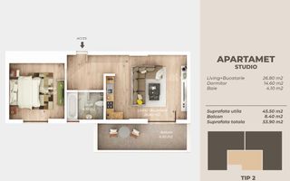 Apartament 2 Cam, Direct Dez, Comision 0 , Ozana-Titan - Poză 14