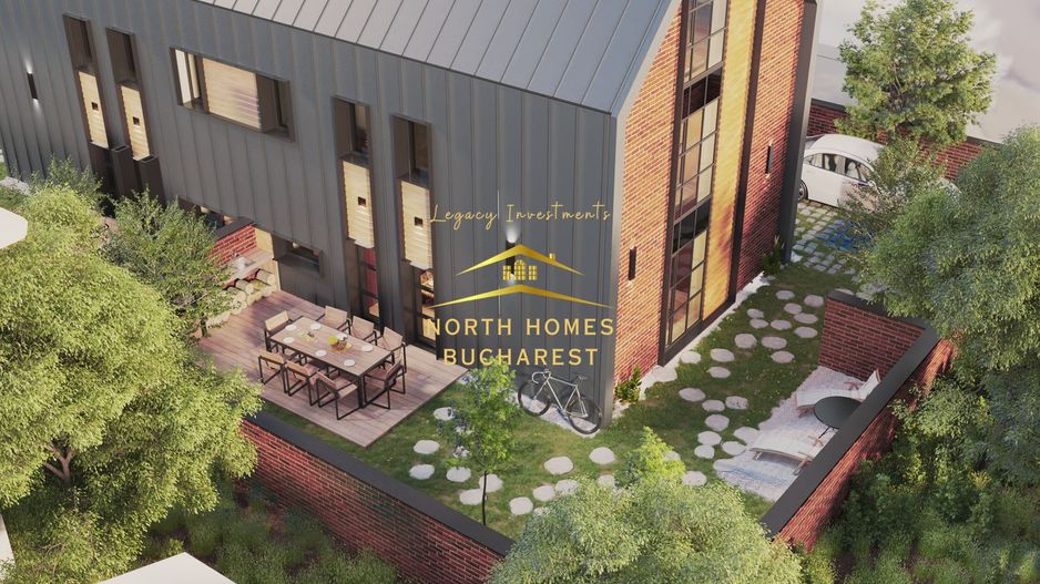 Duplex moder 4 camere, 3 bai, 2 locuri de parcare - Bucurestii Noi - Poză 3