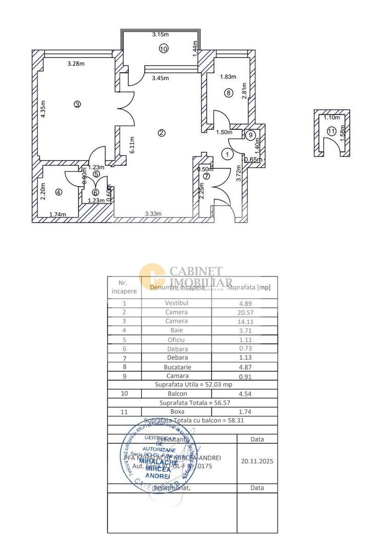 2 camere  | Cismigiu - Conservator  | Etaj 5/7  | Creditabil - Poză 12