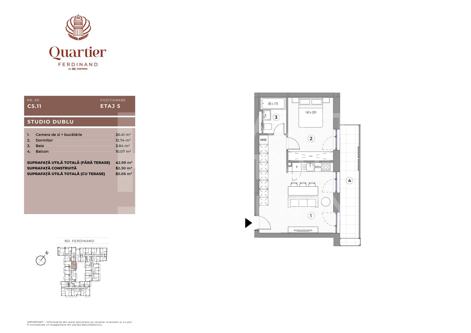 Apartament, 2 camere, Quartier Ferdinand, București - Poză 6