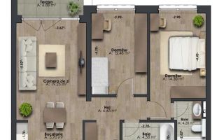 Apartament 3 camere, imobil nou, etaj intermediar, str Scortarilor BRD - Poză 2