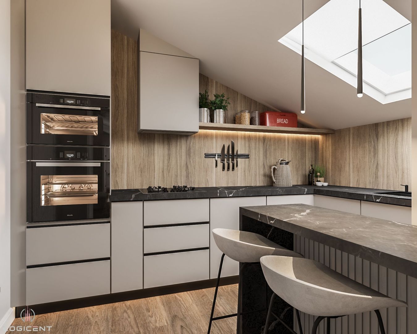 APARTAMENT NOU - 2 camere, parter, cu GRĂDINĂ, Complex LOGICENT; - Poză 4