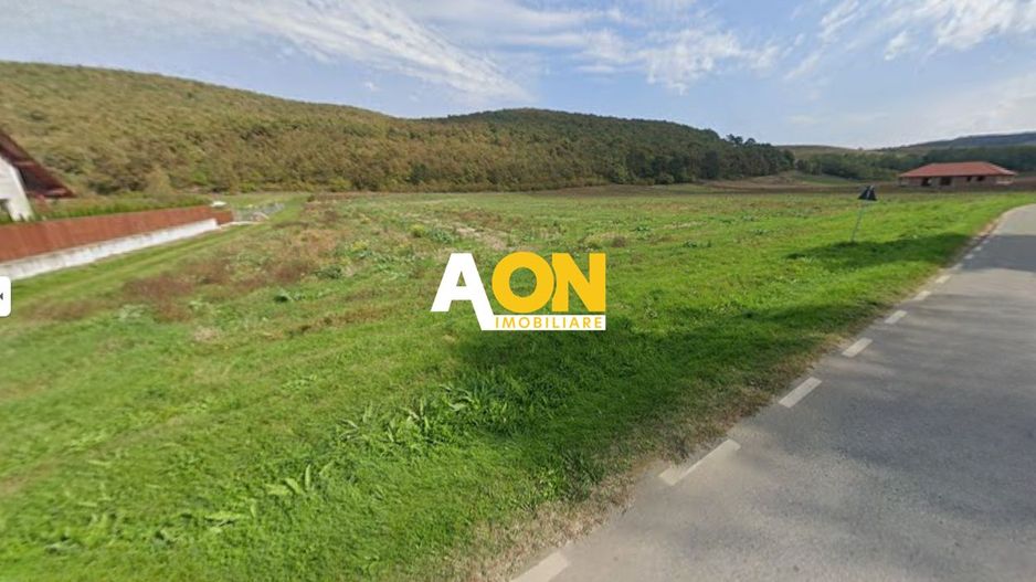 Teren intravilan, 2800 mp, la asfalt,cu utilitati, Hapria, com. Ciugud - Poză 1