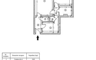 2 Camere Mobilat Pantelimon Vergului - Schiță 8