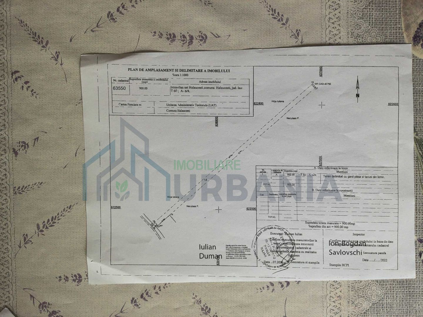Teren intravilan de vanzare, 900 mp, sat Halaucesti, comuna Halaucesti, judetul Iasi - Poză 2