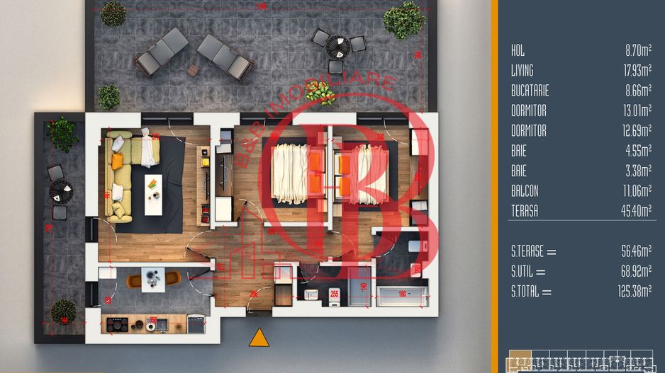 Oferta Lansare 3 camere proiect nou Pallady - Schiță 7