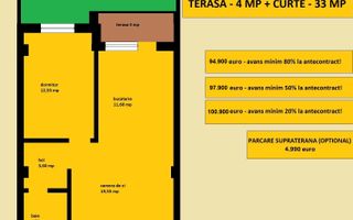 Apartament 2 camere nou, vanzare in Iasi Valea Lupului, curte proprie - Poză 2