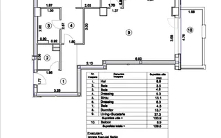 IANCU NICOLAE (Residence 5 Forest)- 3 camere, 3 bai, 2 parcari, LIBER! - Schiță 21