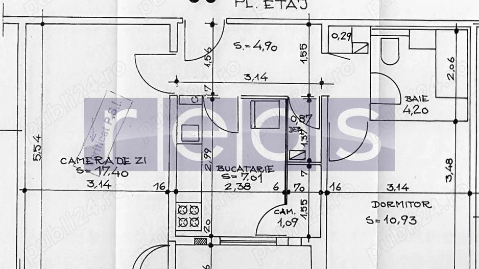 VANZARE APARTAMENT  2 CAMERE ZONA MOSILOR - Poză 14