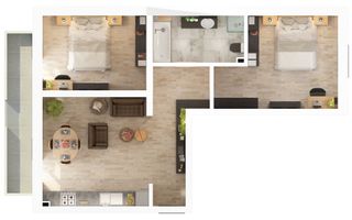 Apartament cu 3 camere și balcon de vânzare ,în zona Doamna Stanca - Poză 10