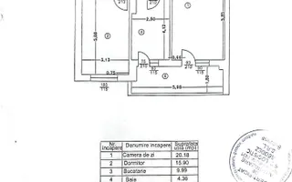 Apartament 2 camere-Str. Victor Brauner 5 min Metrou Teclu - Schiță 11