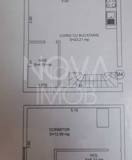 Apartament tip mansarda cu balcon, mobilat-utilat, Valea Aurie - Poză 6