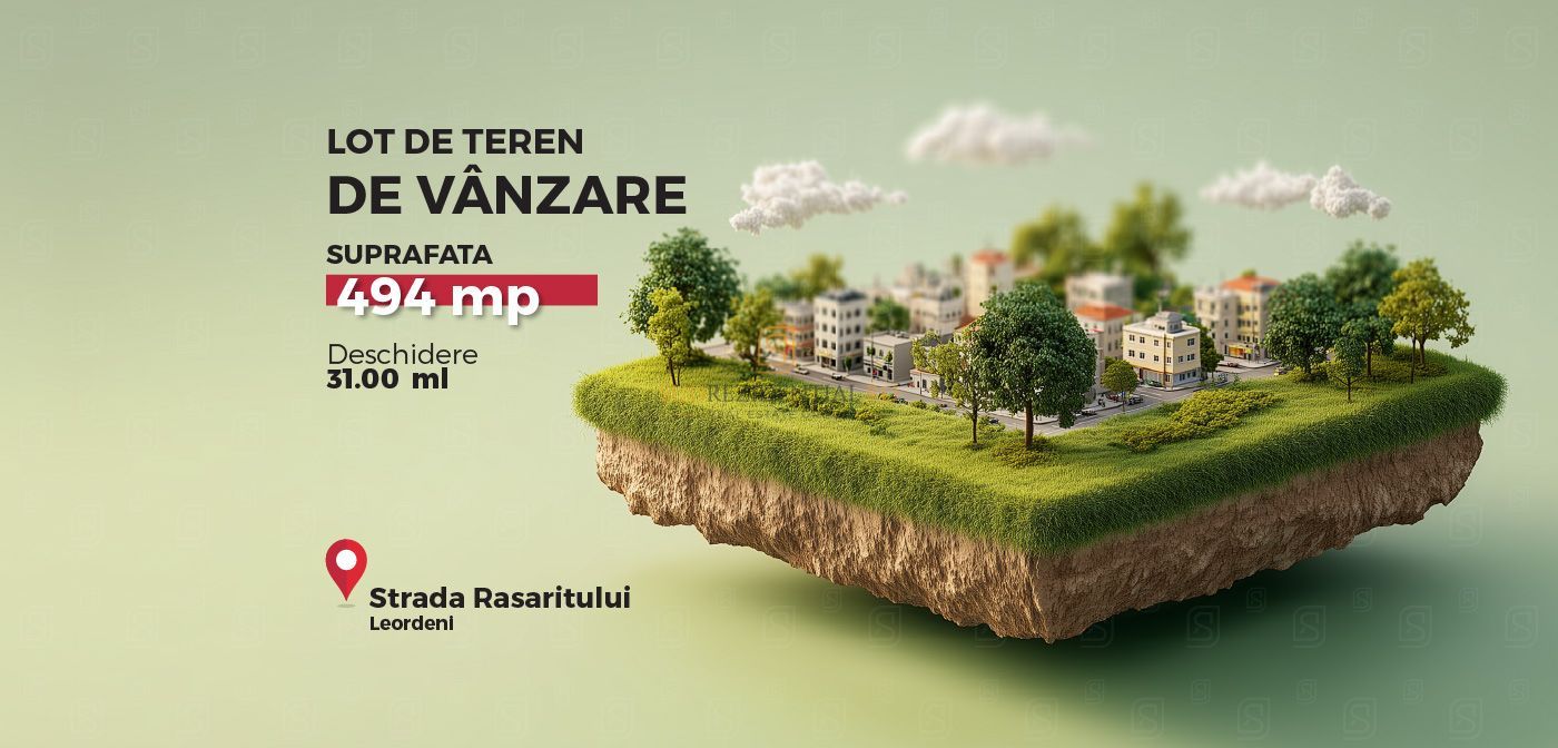 Lot de teren intravilan, 494 mp, deschidere 31 ml, Popesti-Leordeni - Poză 1